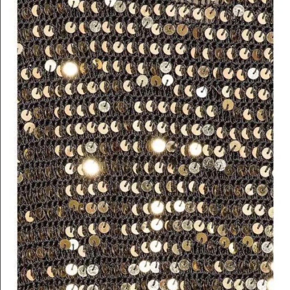 ❌SOLD❌ retrofete Lucia Dress in Black & Gold XS/S - Picture 6 of 13